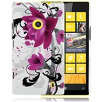 Design Cover til Lumia 520 - Purple Tulipan
